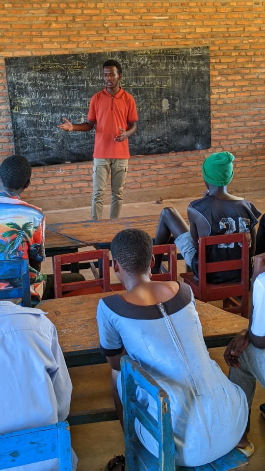 Students practicing English together